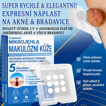 🏆Celsiora® Náplasti 2 v 1 s mikrojehličkami a hydrokoloidem | Odstraňovač vystouplých kožních výrůstků💢💢