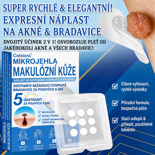 🏆Celsiora® Náplasti 2 v 1 s mikrojehličkami a hydrokoloidem | Odstraňovač vystouplých kožních výrůstků💢💢